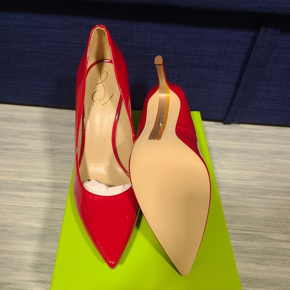 Sam Edelman Women's Hazel Ruby Red Pump new size 11 - Picture 5 of 8